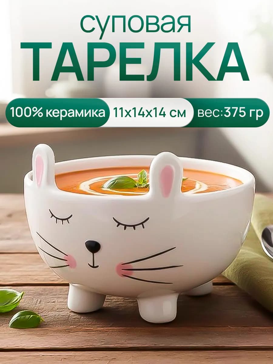 Тарелка для супа глубокая детская