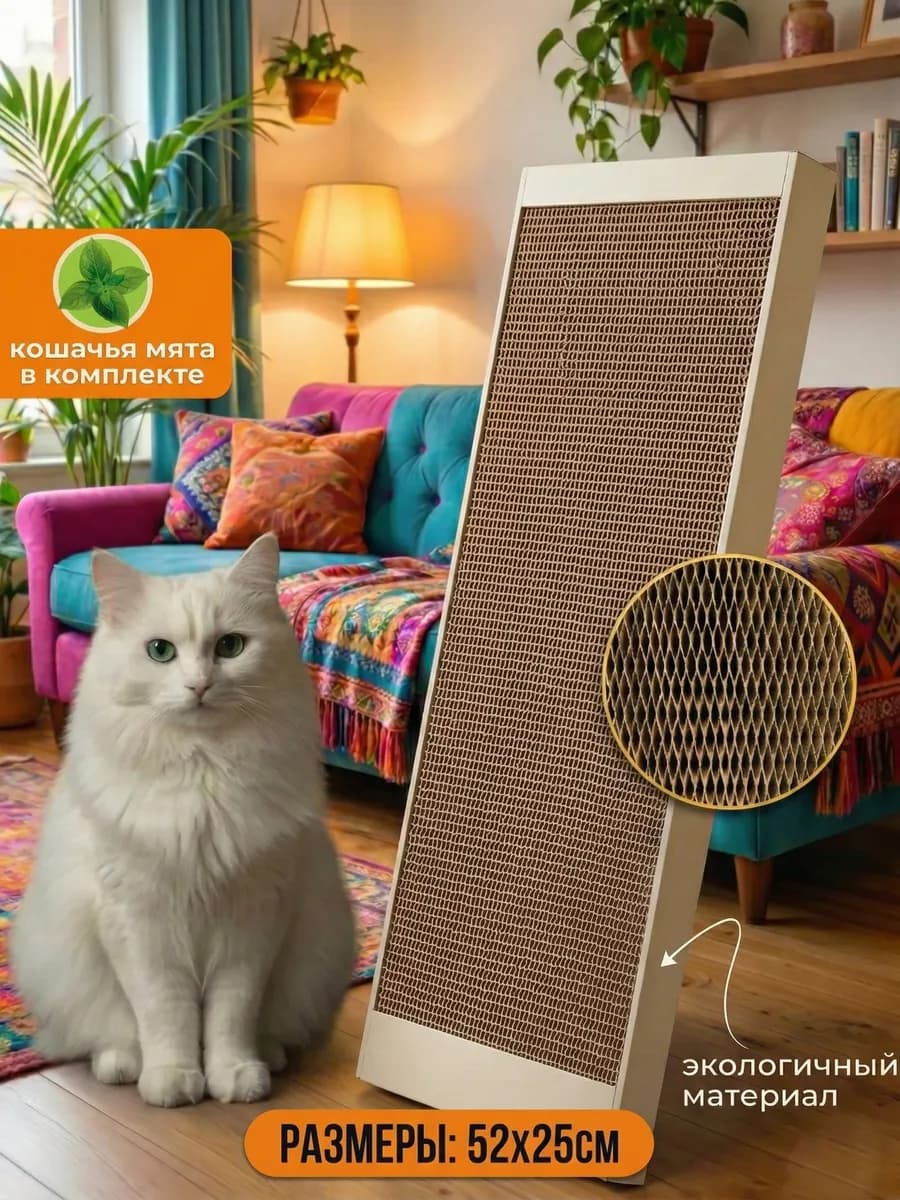 Когтеточка для кошки картонная