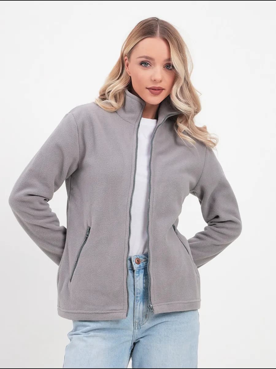 Флисовая кофта на молнии теплая толстовка
