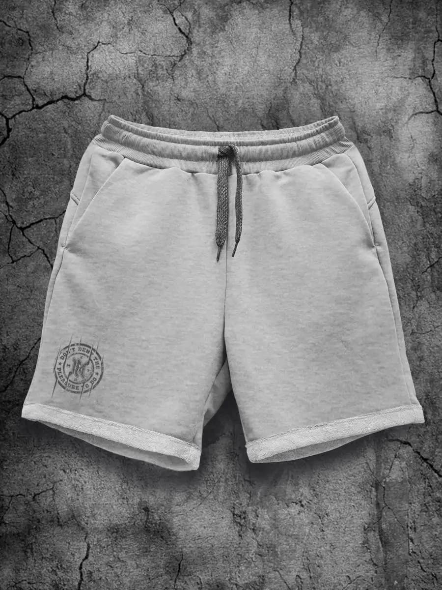 Шорты мужские серые домашние трикотажные хлопок для дома - фото 1