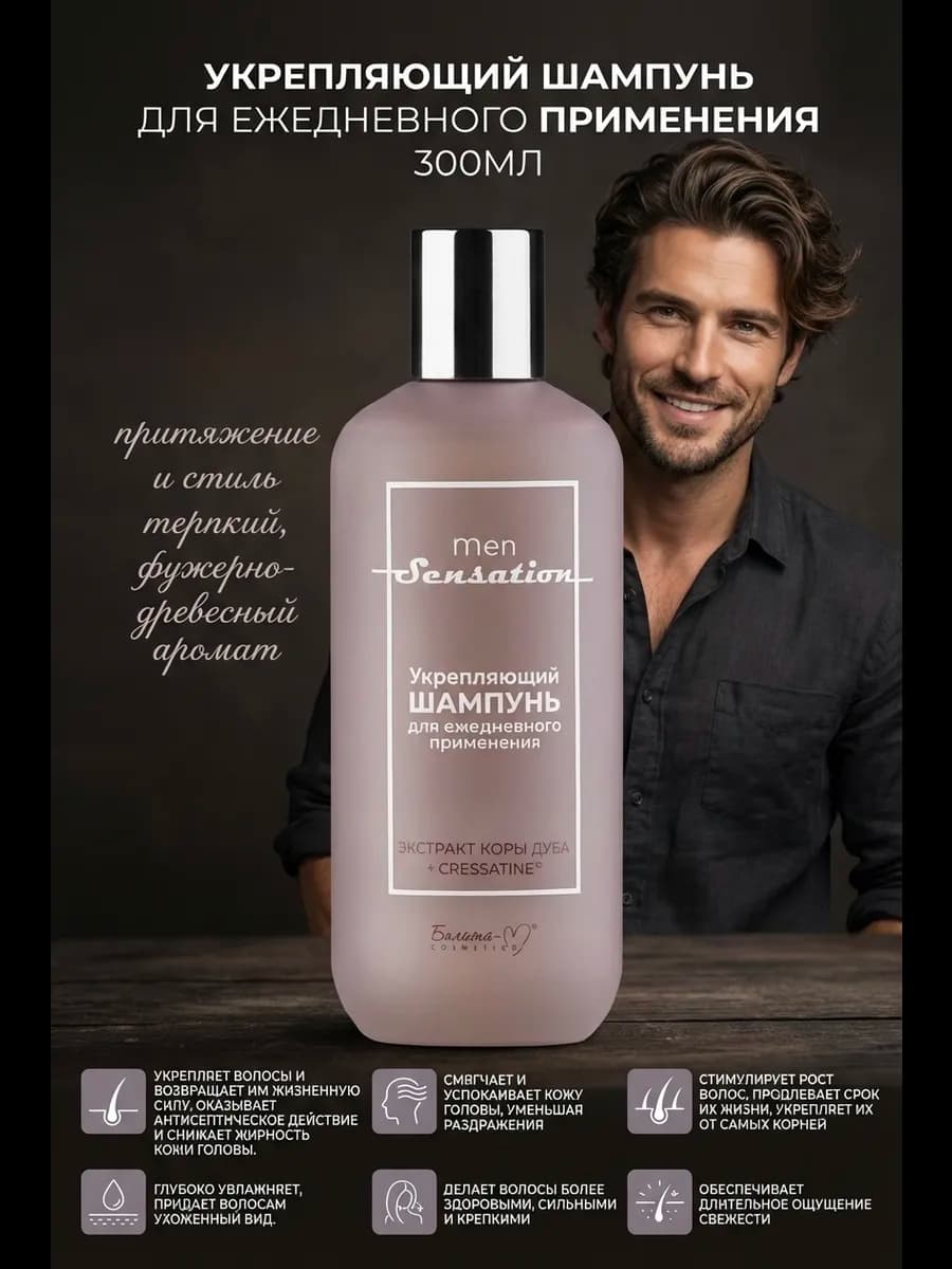 Шампунь мужской men sensation