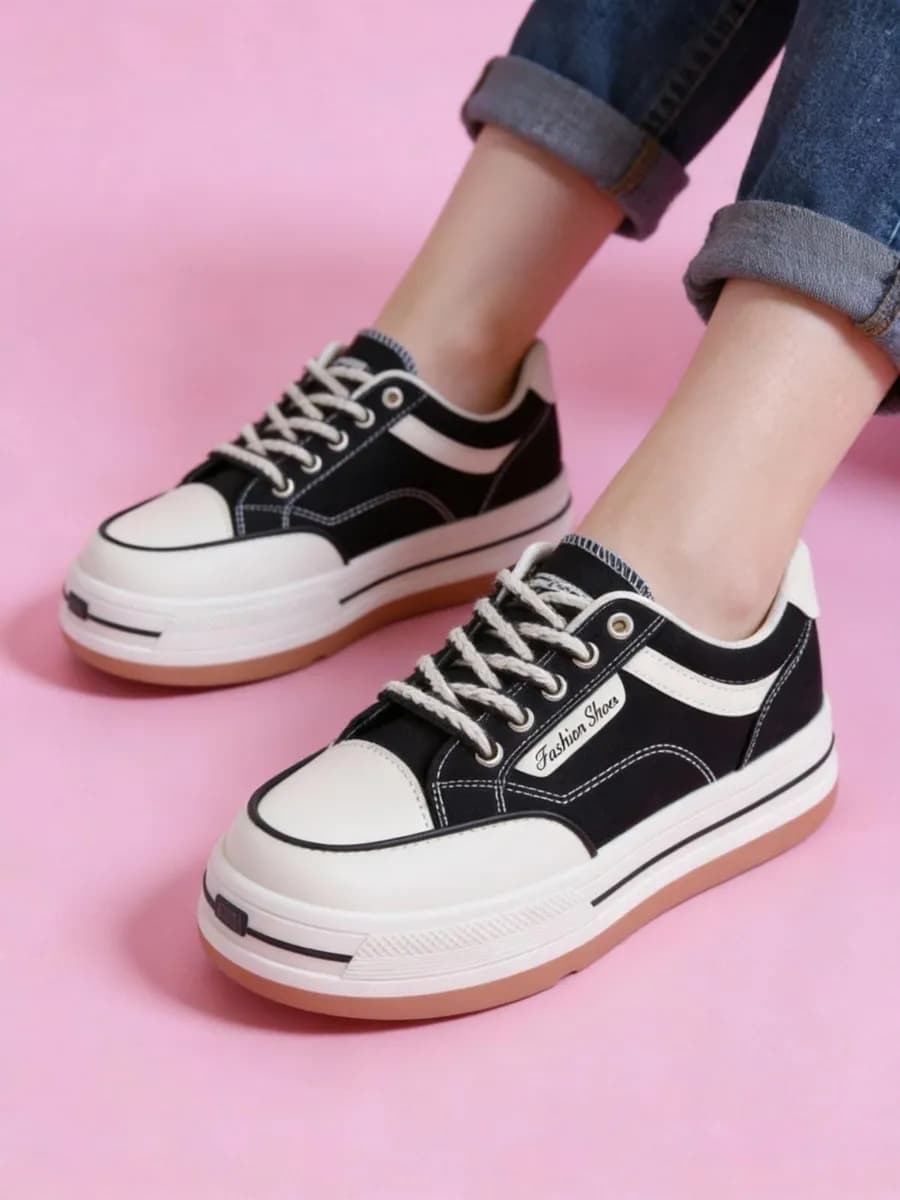 Кеды текстильные на платформе высокой подошве