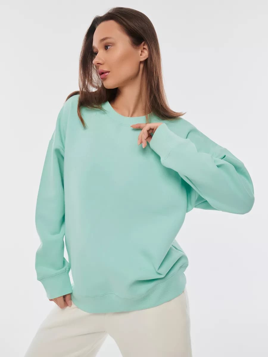 Свитшот оверсайз базовый толстовка