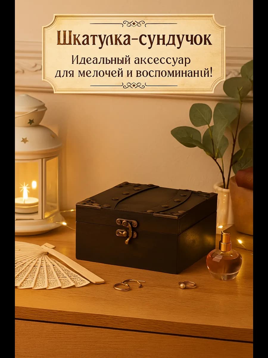 Шкатулка сундучок для украшений
