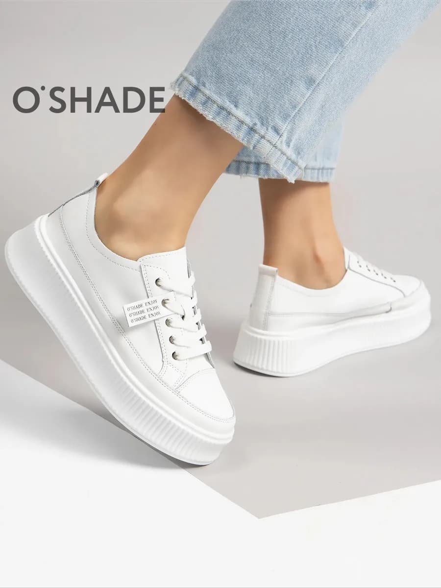 Кеды белые женские