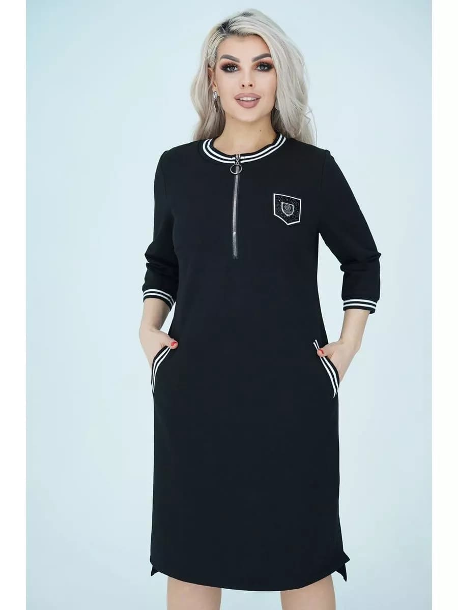 Повседневное платье спортивное больших размеров