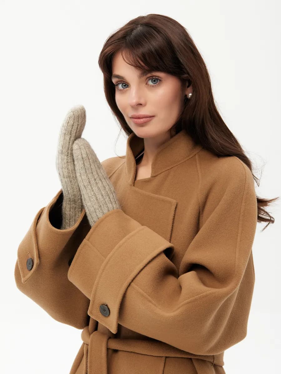 Варежки зимние из козьего пуха