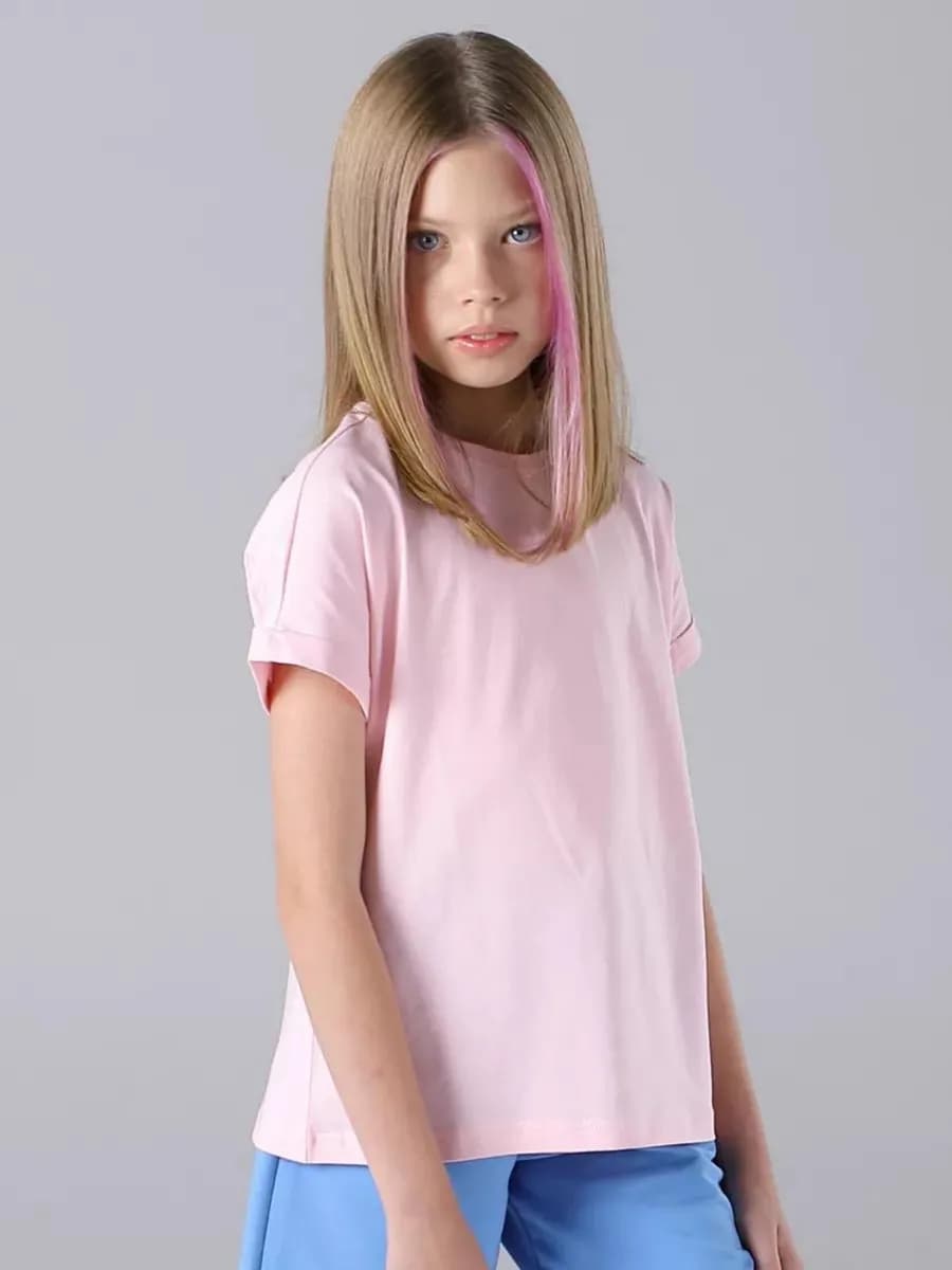 Футболка оверсайз однотонная для детей и подростков