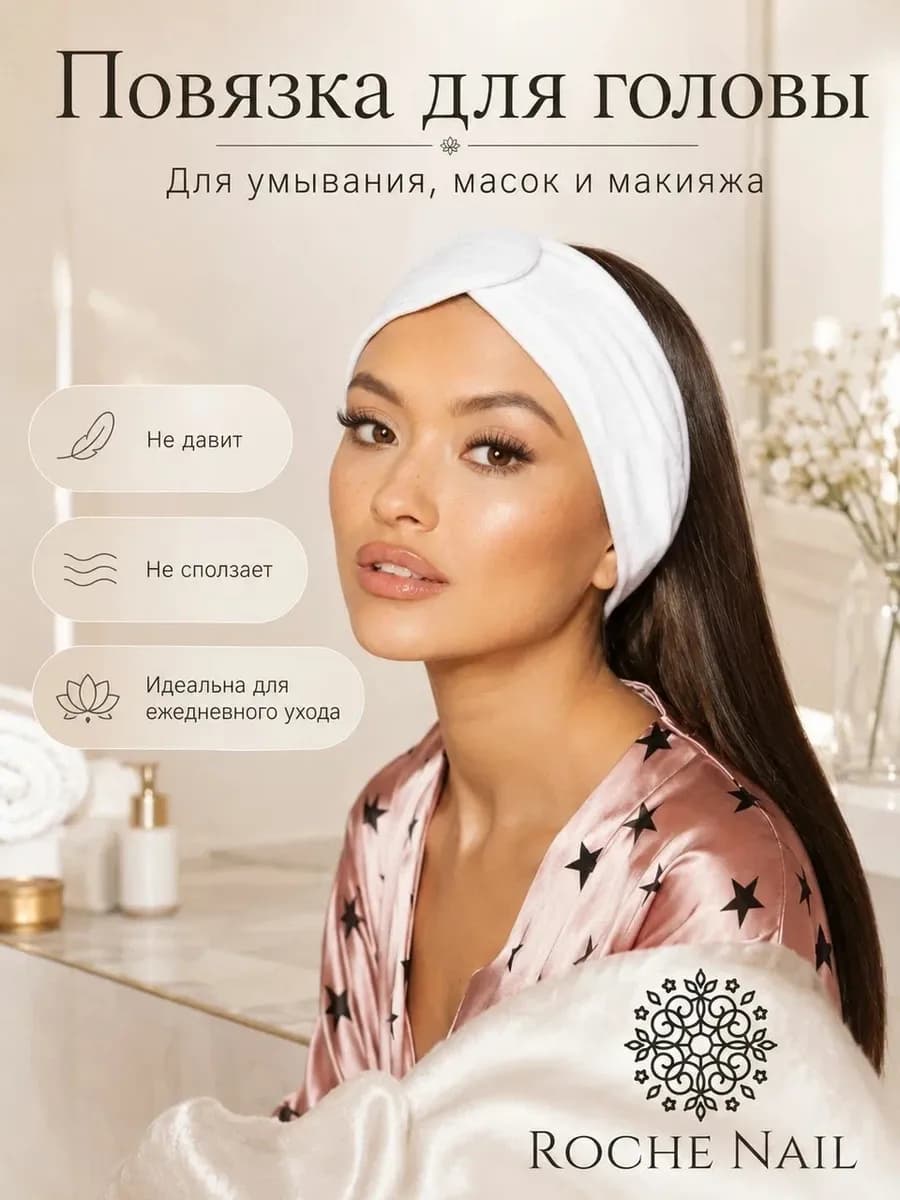 Повязка на голову женская косметическая