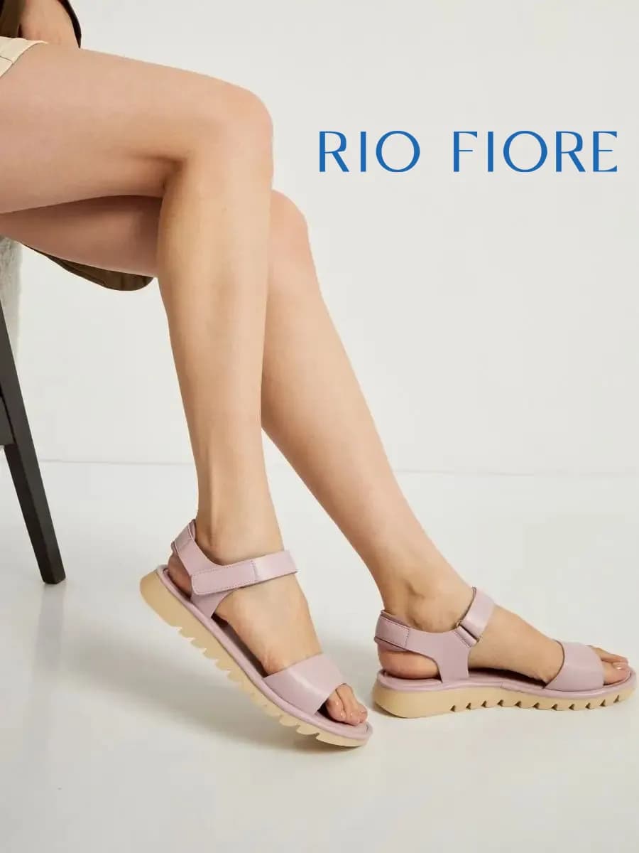 Босоножки летние на липучках с ремешком