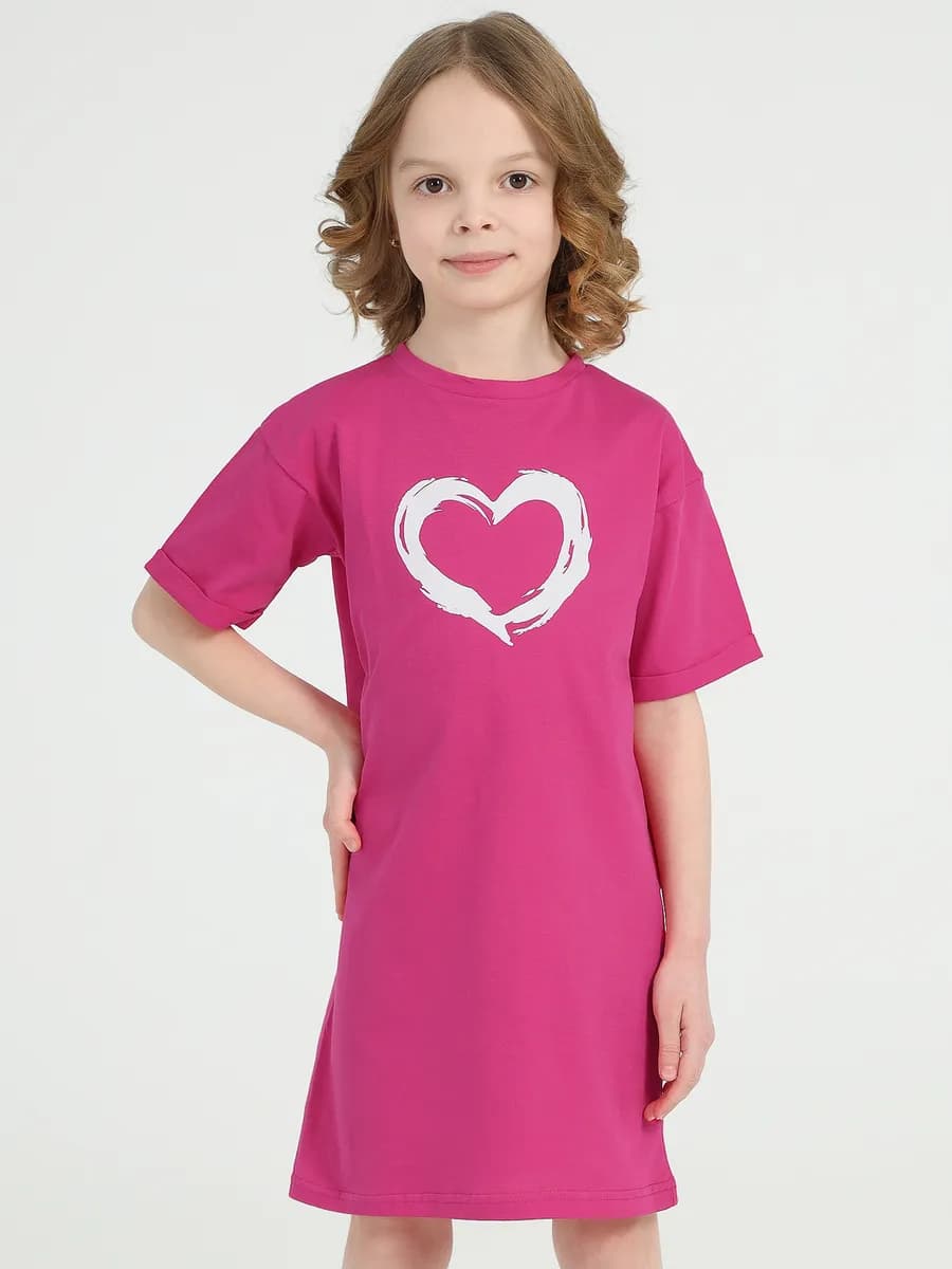 Платье - футболка в садик туника детская - фото 1