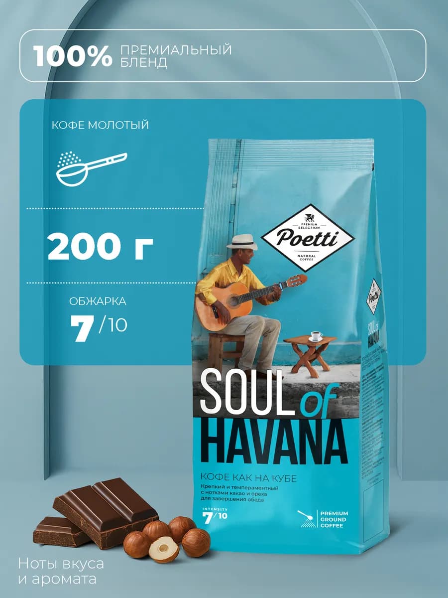 Кофе молотый Soul of Havana 200 гр