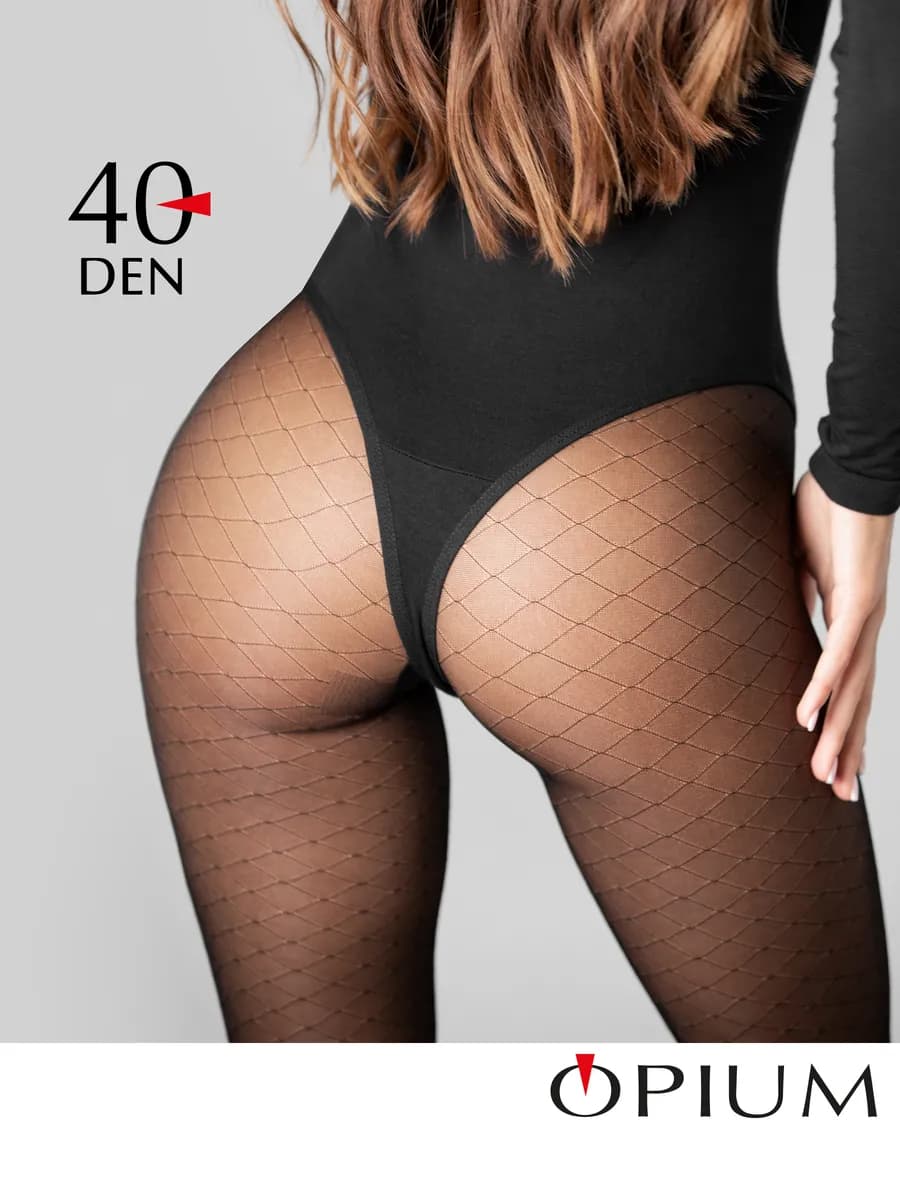 Капроновые колготки с рисунком