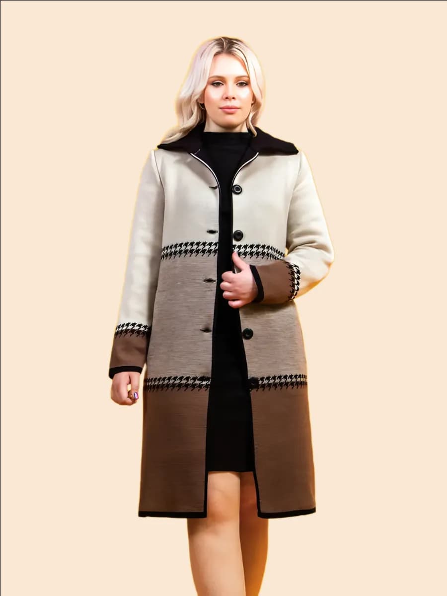 Кардиган на пуговицах удлиненный