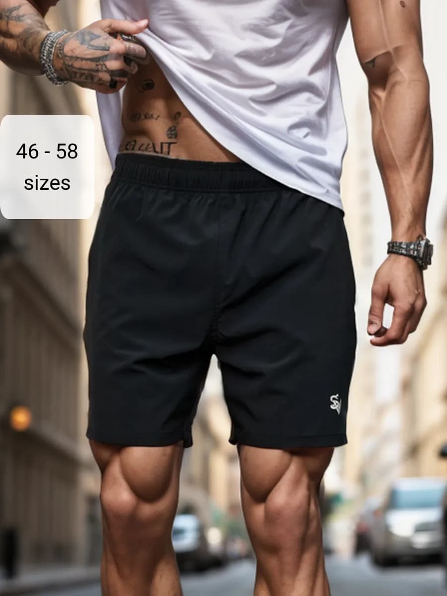 Спортивные шорты летние с карманами на молнии
