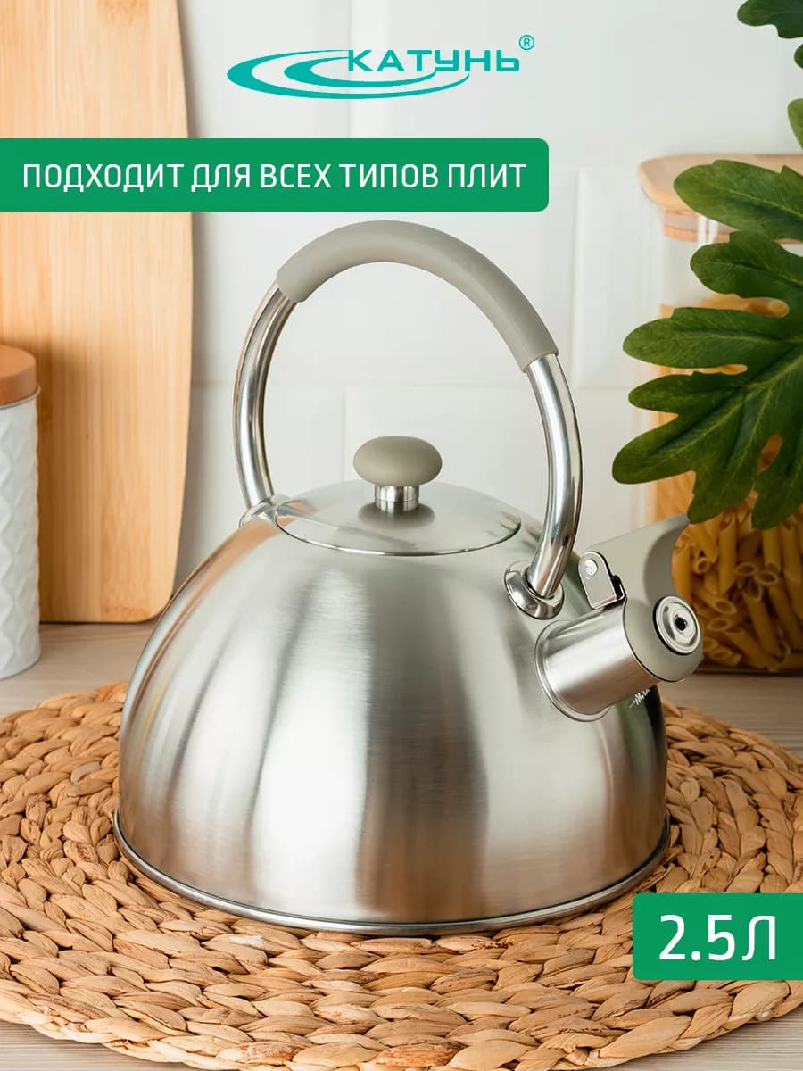 Чайник для плиты 2.5 л индукция