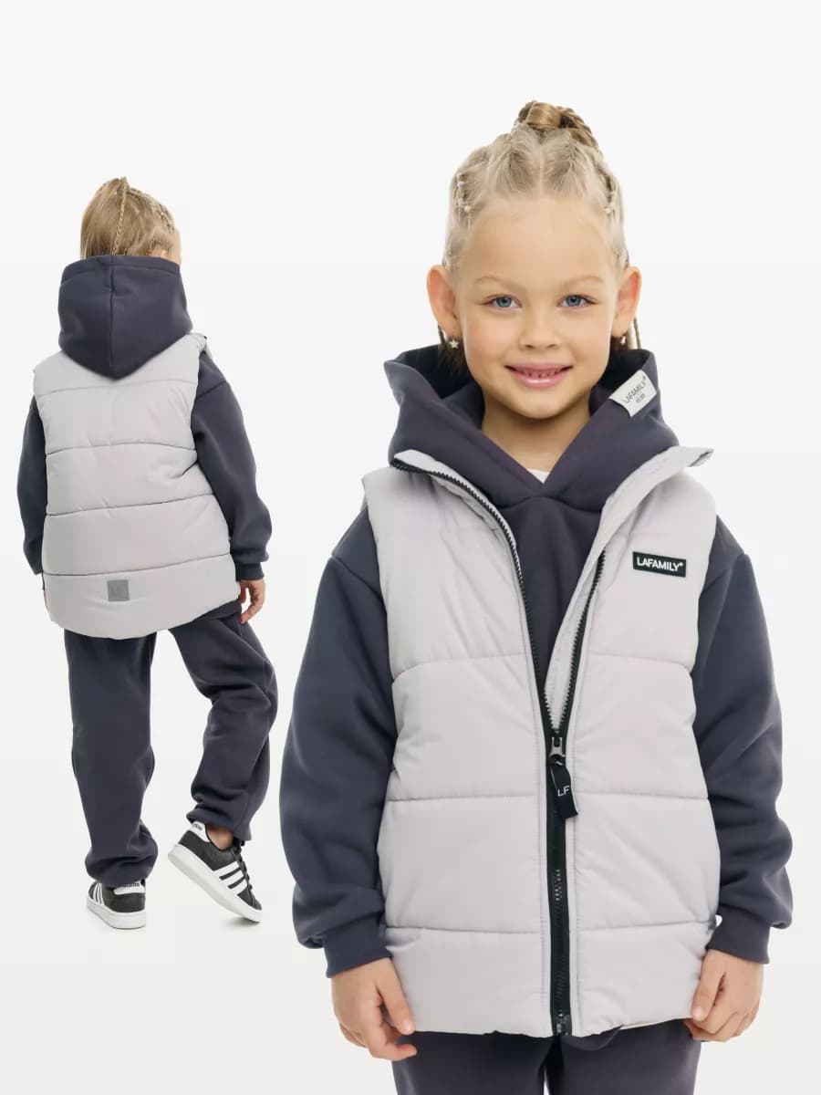 Весенний демисезонный жилет на молнии