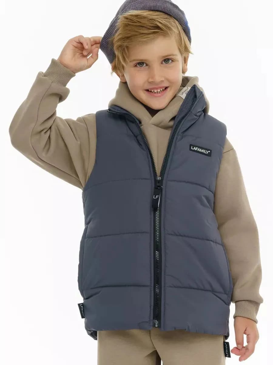 Весенний демисезонный жилет на молнии