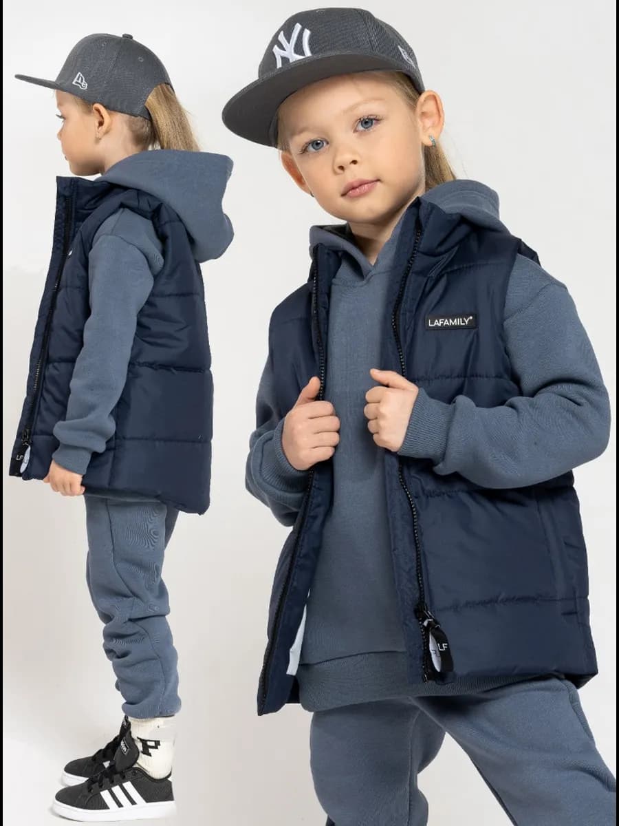 Жилет утепленный осенний на молнии