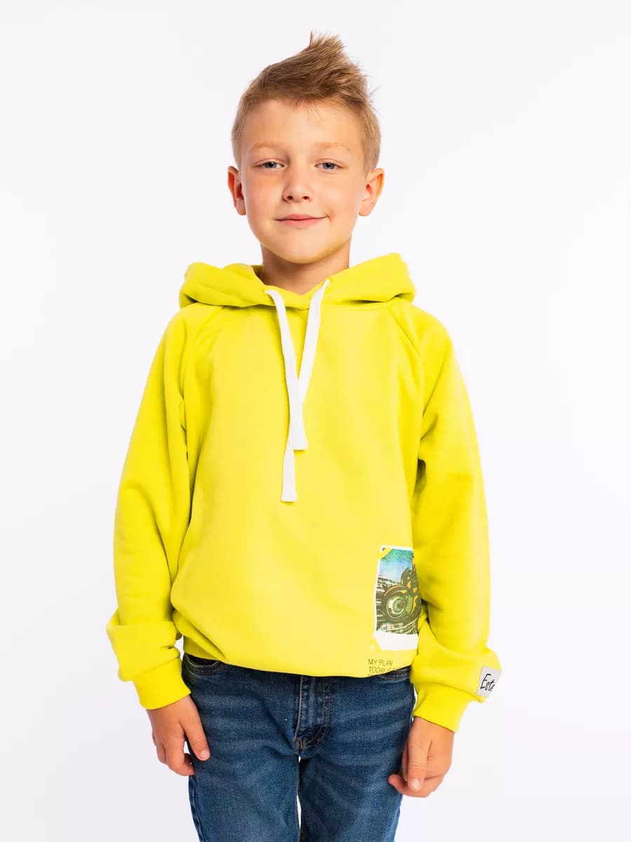 Теплый свитшот детский оверсайз худи