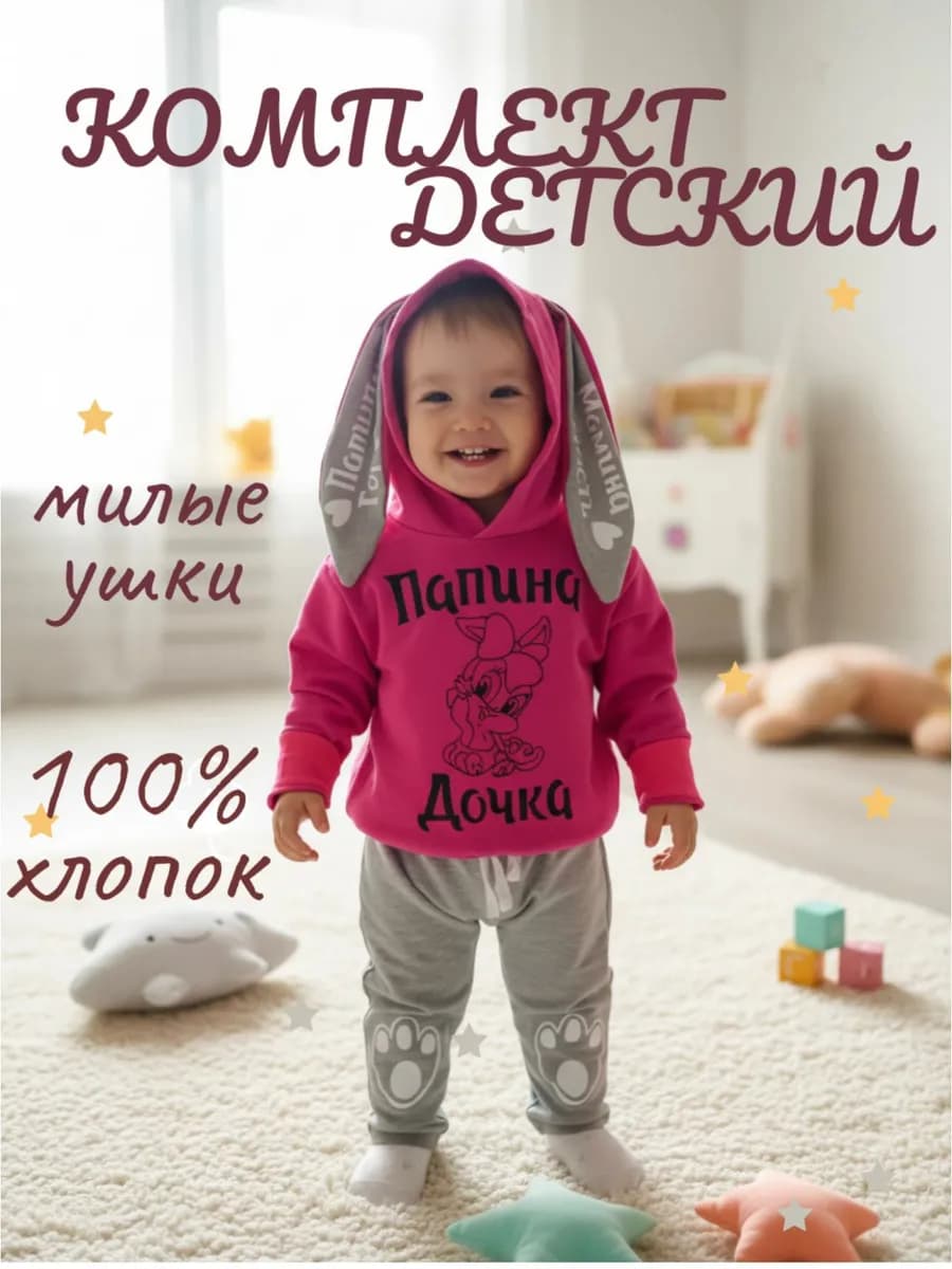 Спортивный костюм для девочки "ПАПИНА ДОЧА"