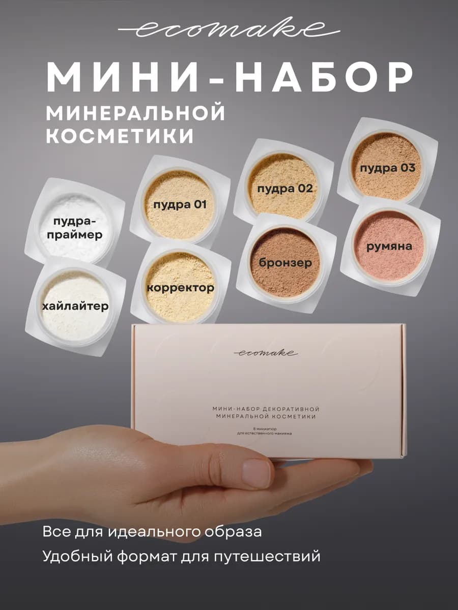 Набор декоративной косметики минеральной