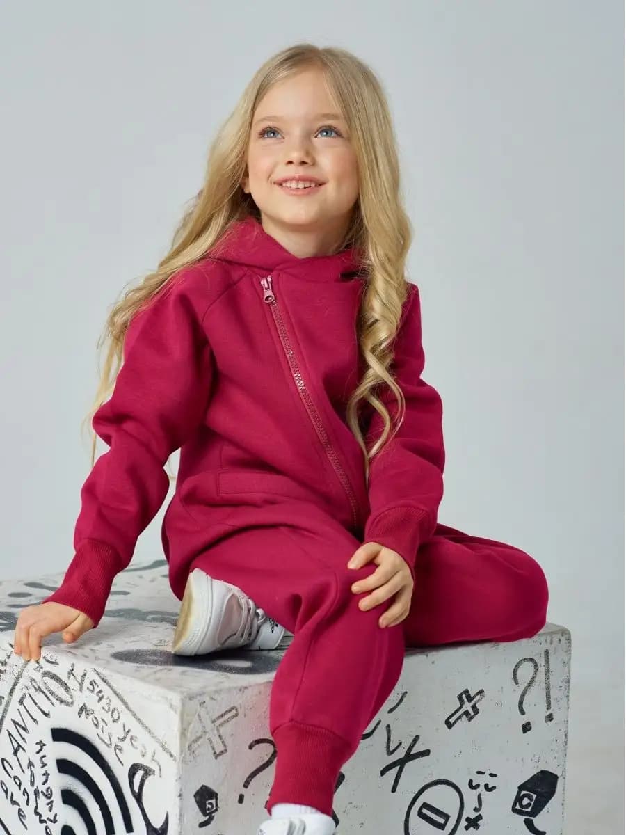 Комбинезон осенний с начесом детский