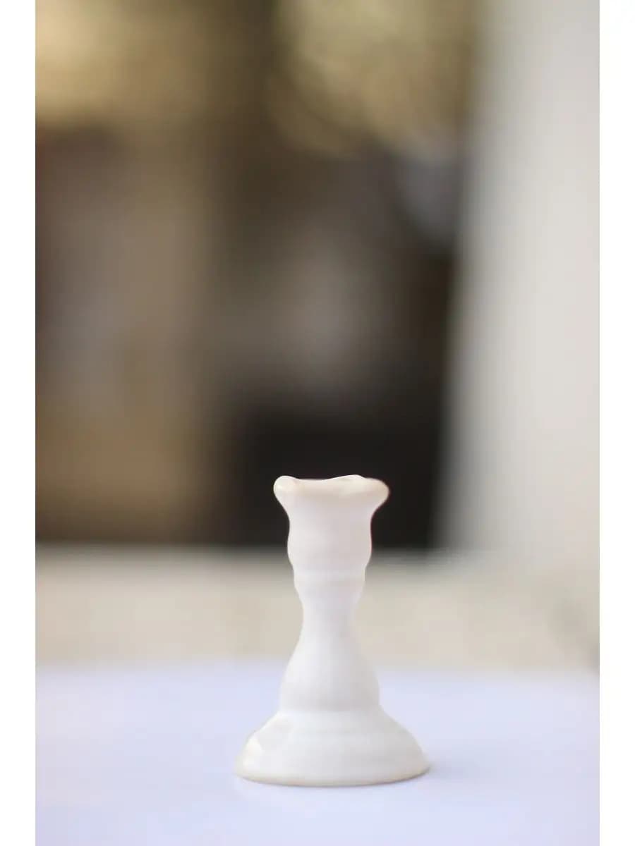 Подсвечник для церковной свечи - белый - фото 1