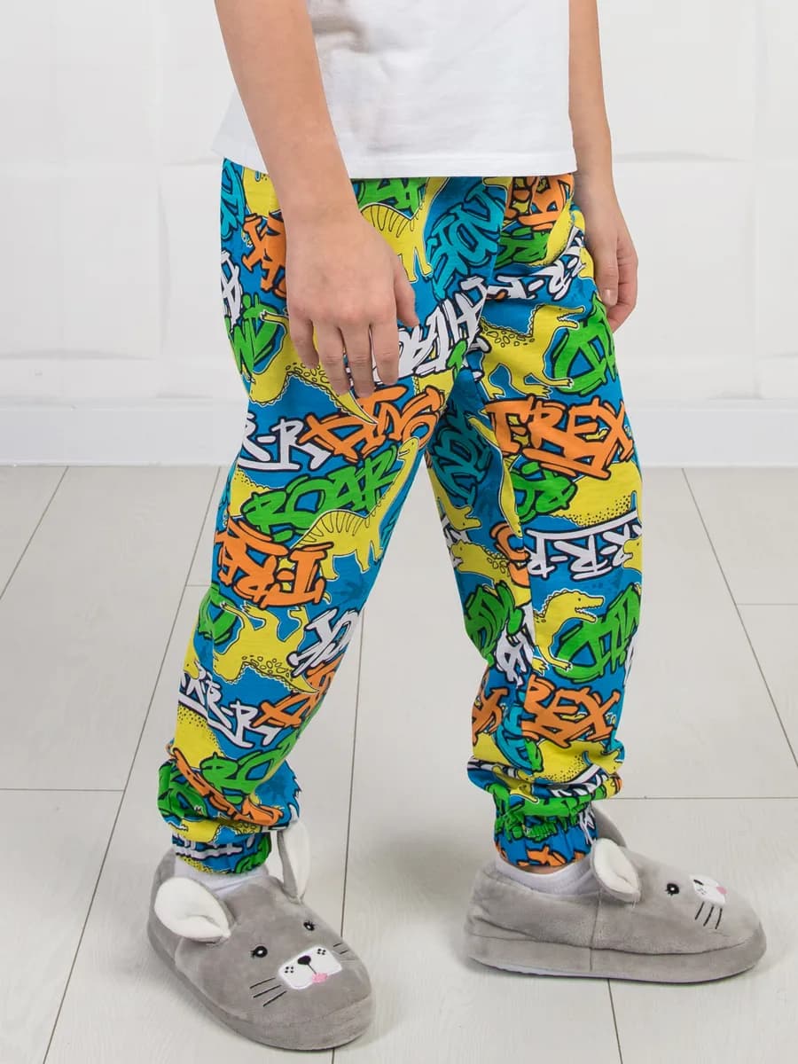 Брюки пижамные домашние в садик - фото 1