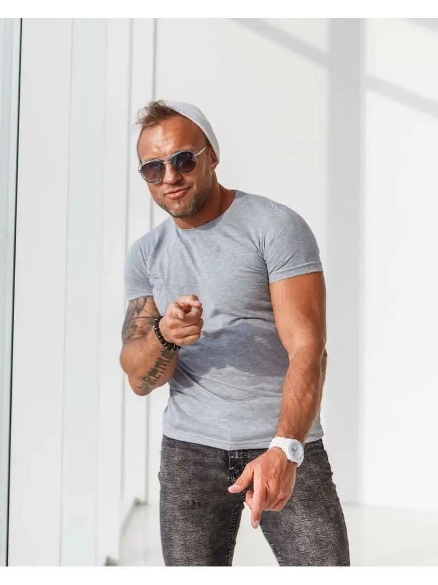 Футболка однотонная хлопок Турция