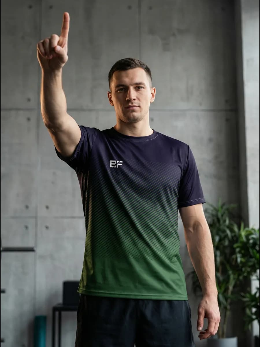 Футболка спортивная для фитнеса бега