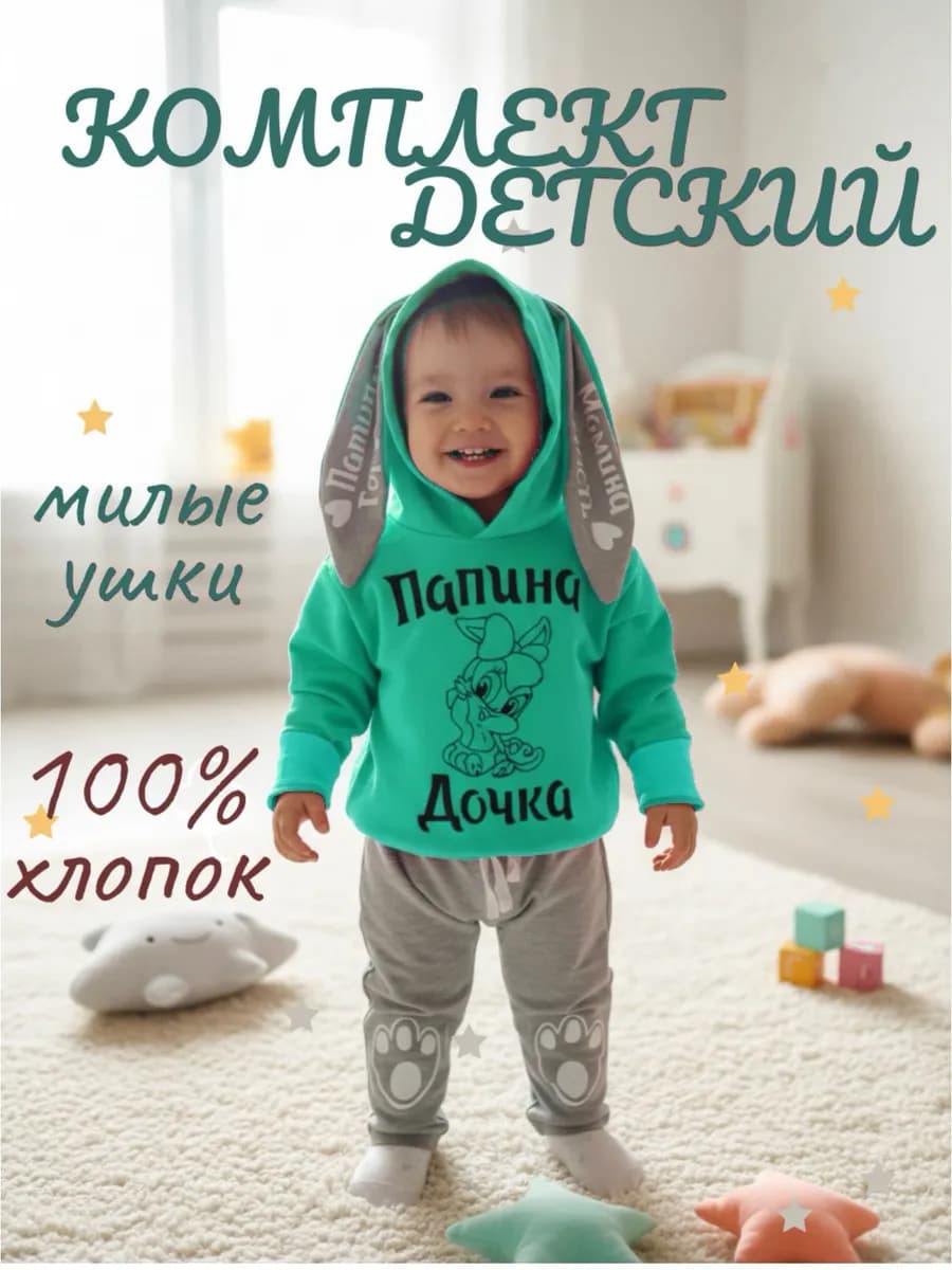 Спортивный костюм для девочки "ПАПИНА ДОЧА"