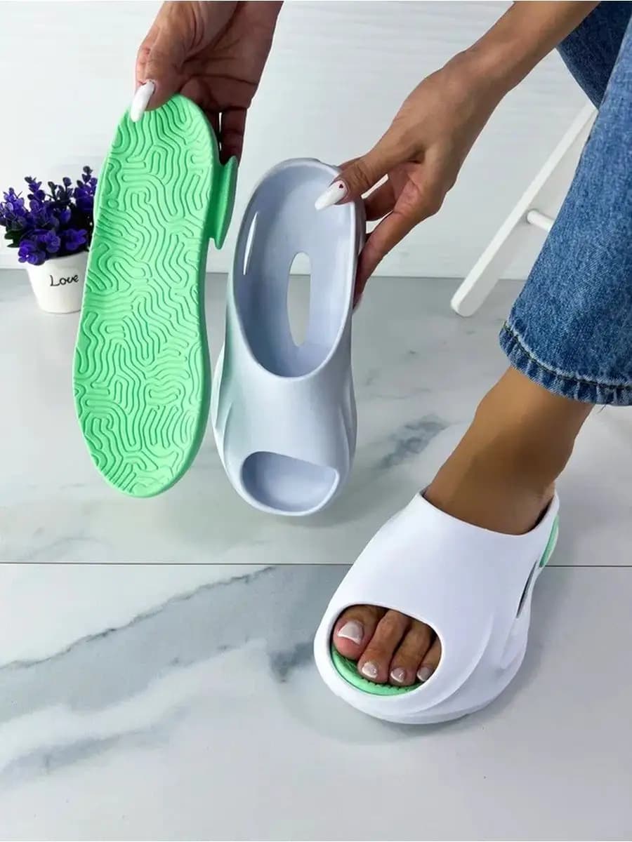 Шлепки резиновые со съемной стелькой