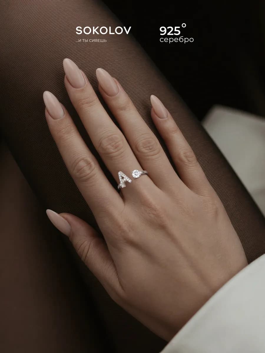 Кольцо серебро 925 пробы ювелирное классическое
