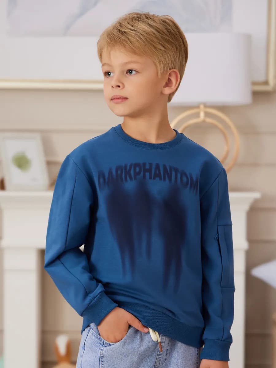 Свитшот с карманом на рукаве