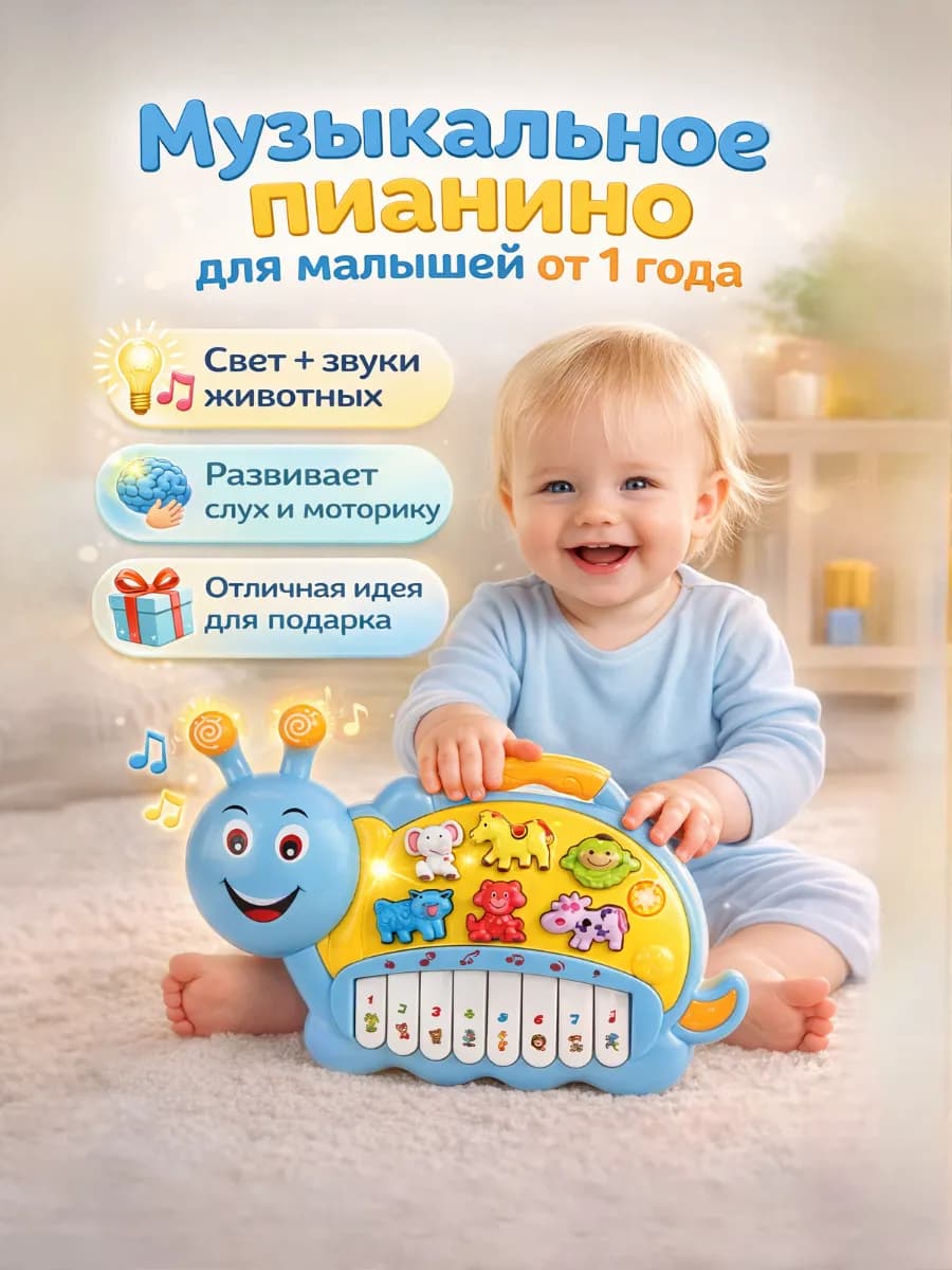Игрушка развивающая для малышей Музыкальное пианино