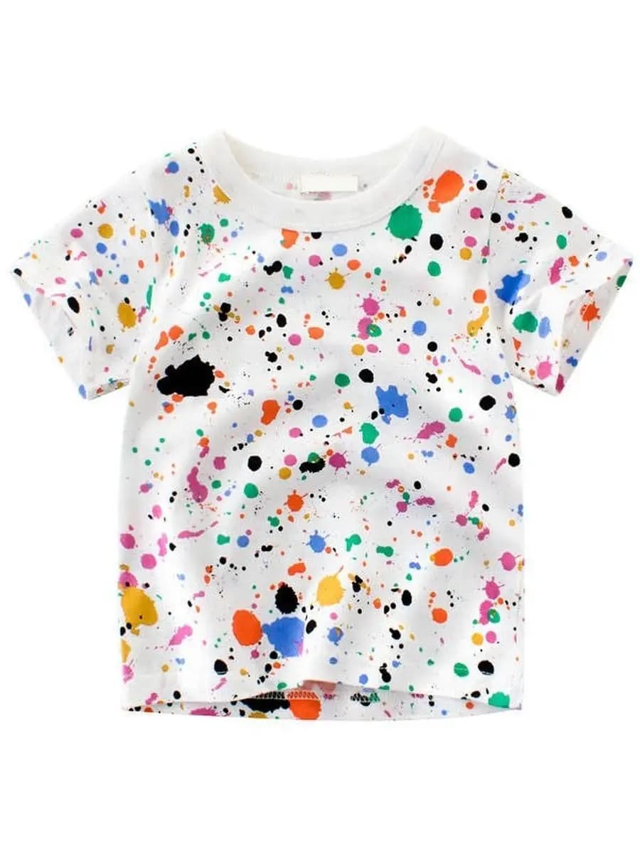 Футболка детская хлопковая яркая