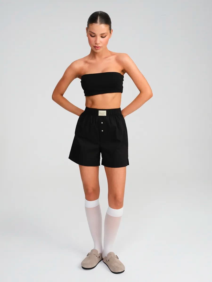 Шорты домашние на резинке пижамные