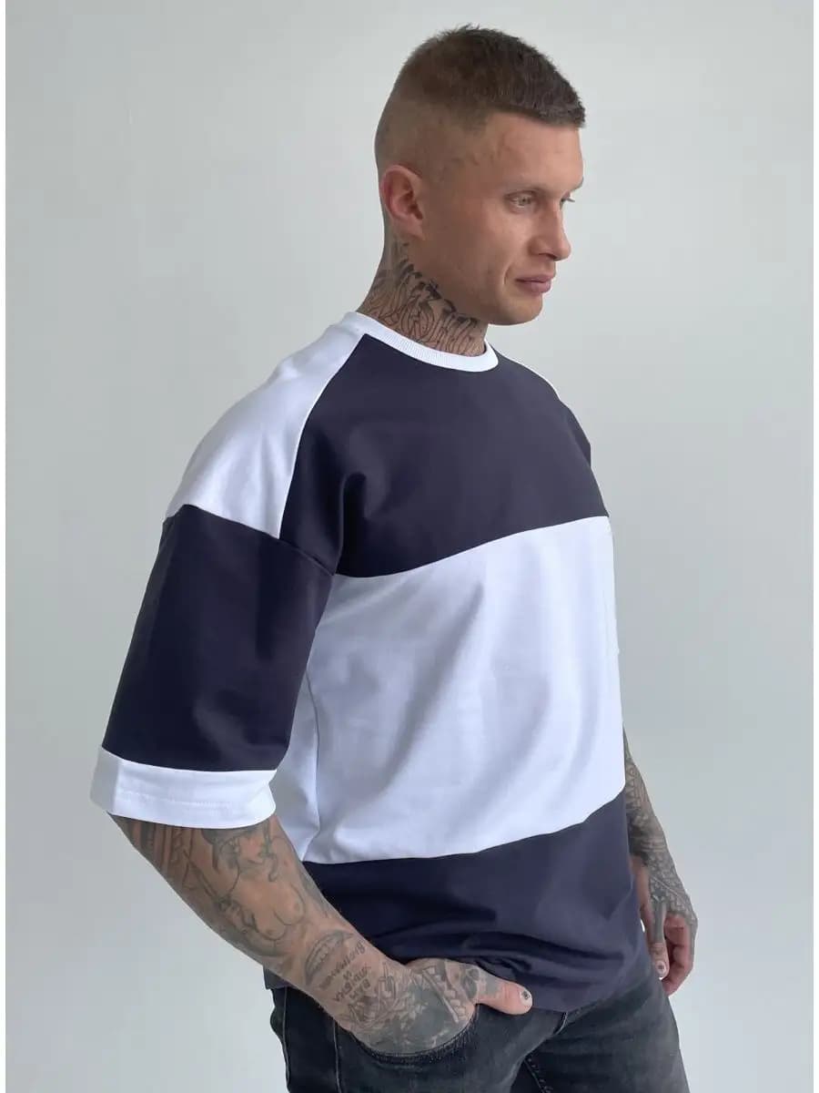 Футболка оверсайз повседневная хлопок