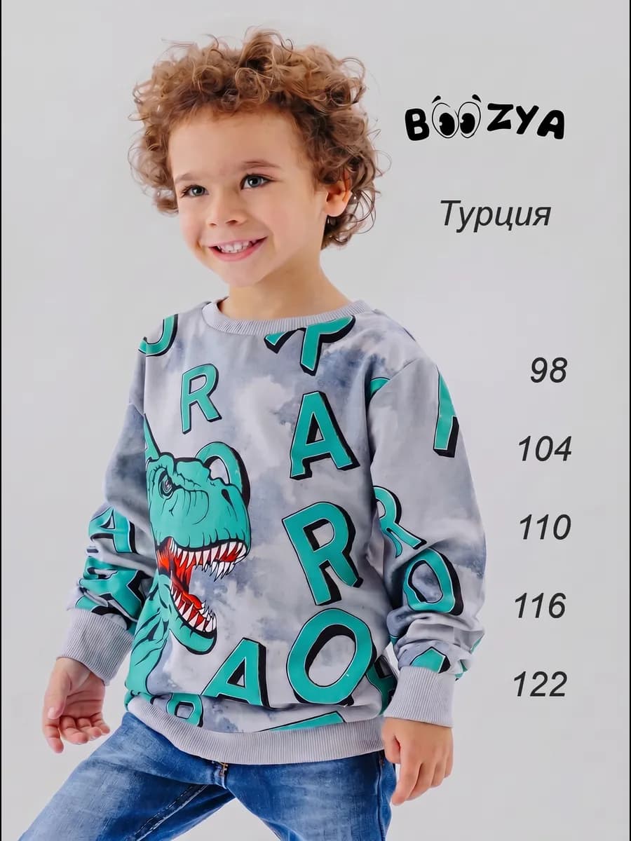 Толстовка свитшот детский без начеса