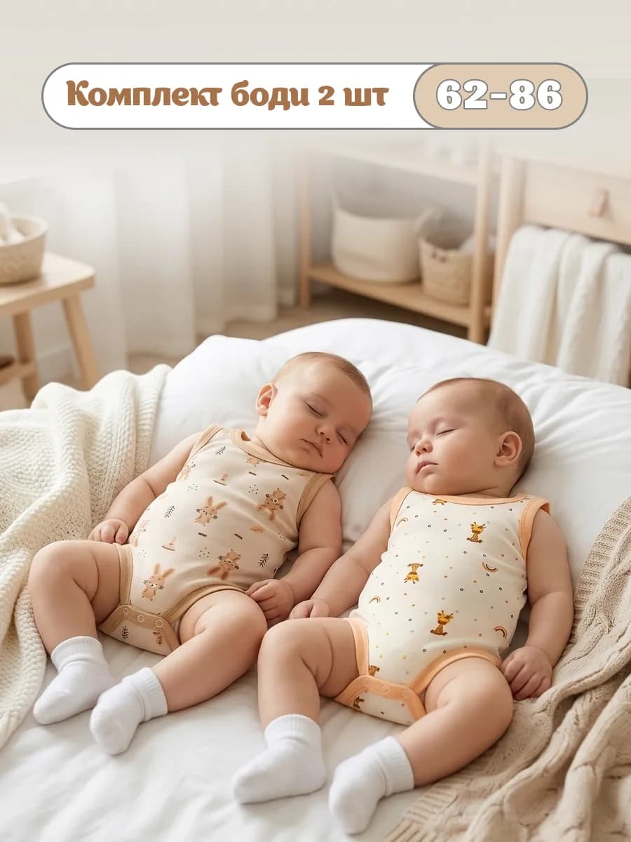 Боди майка для новорожденных малышей, 2 шт