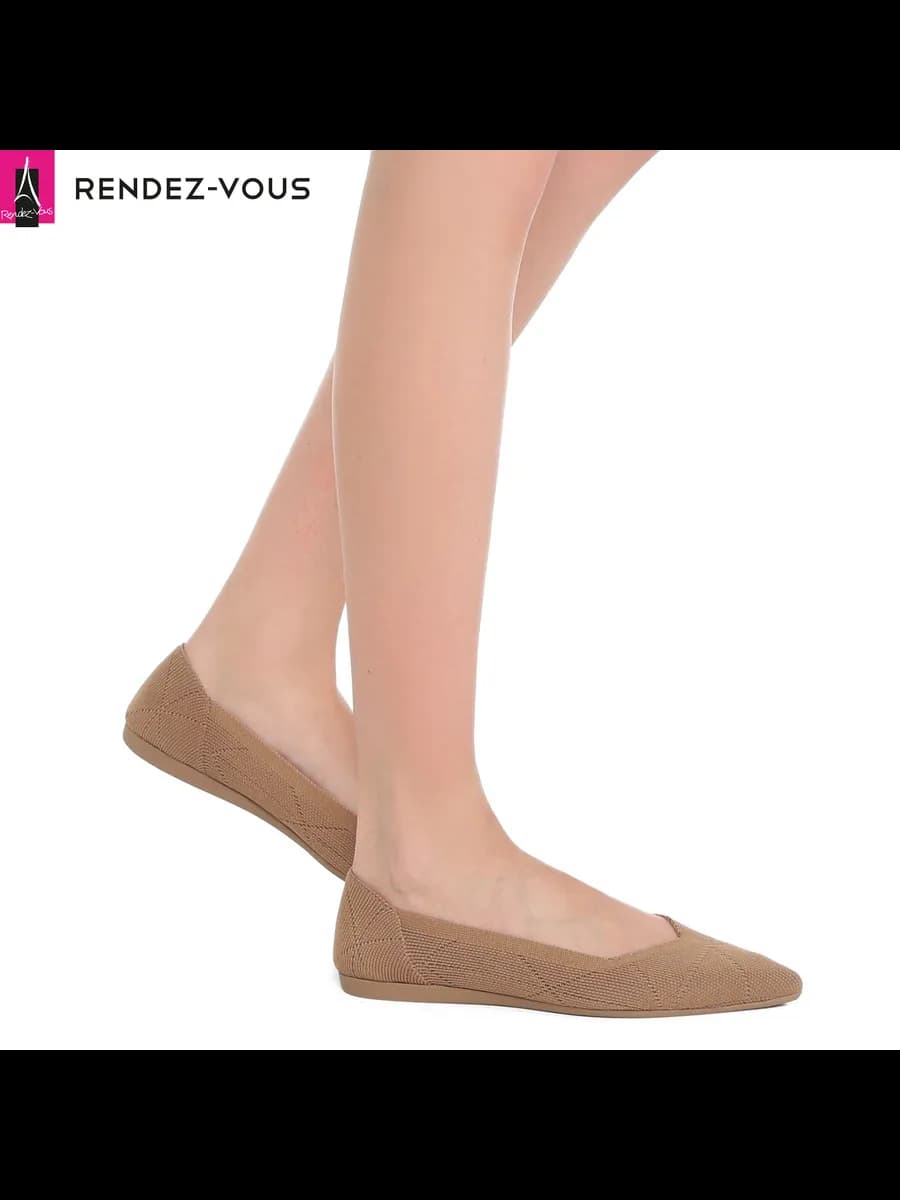 Балетки текстильные