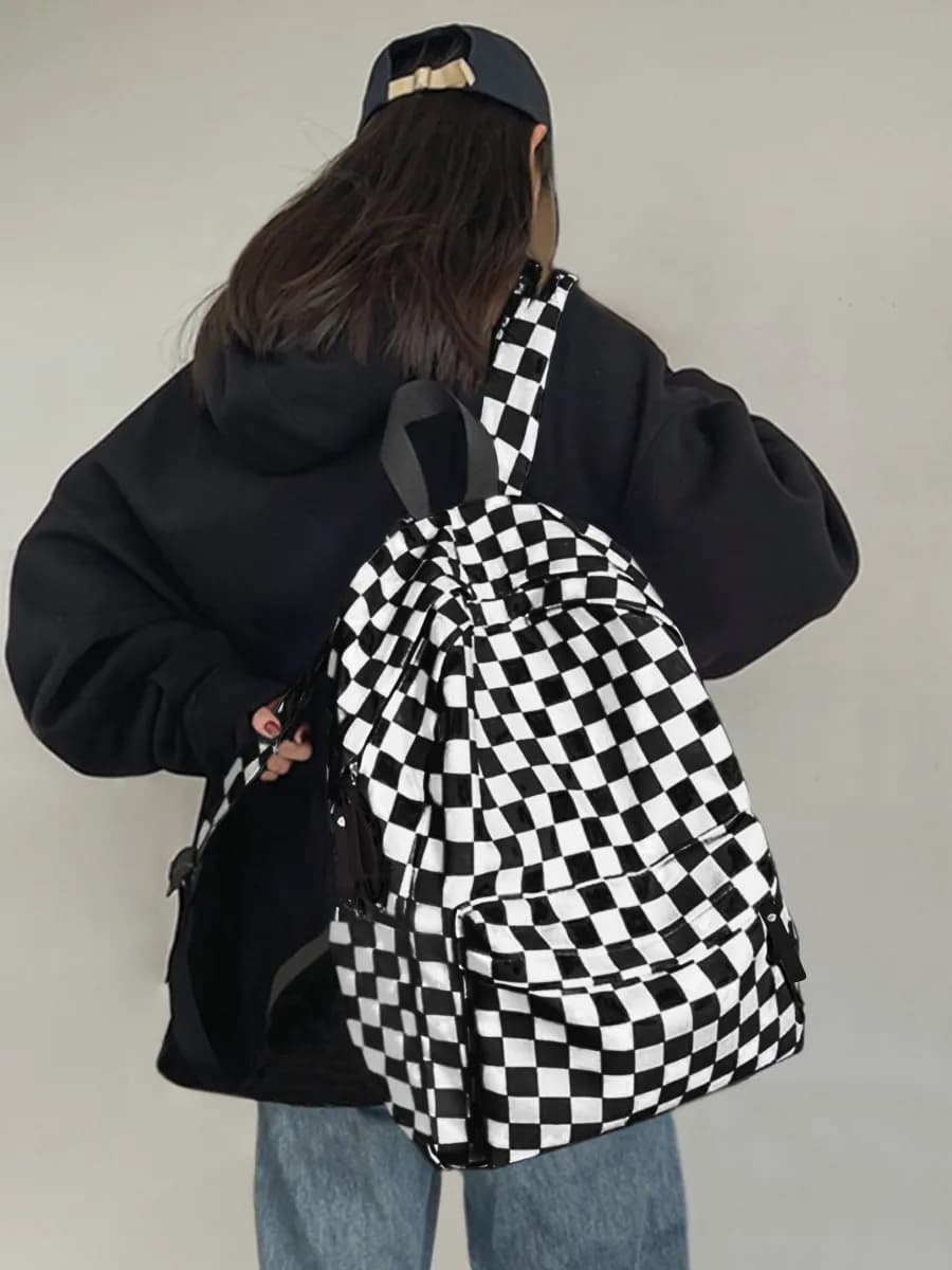 Рюкзак в клетку для подростков