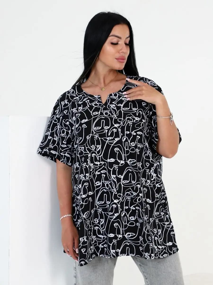 Туника женская в офис больших размеров