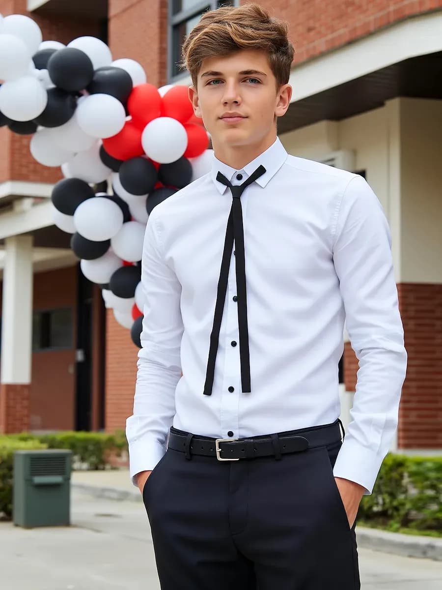 Рубашка детская классическая с галстуком