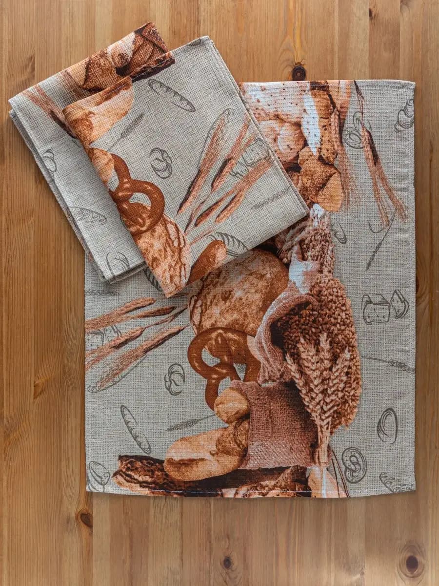 Полотенца кухонные набор 3 шт 60х47 см вафельные