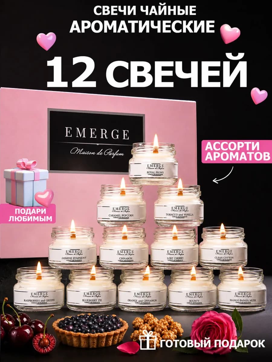 Свечи ароматические набор в подарок