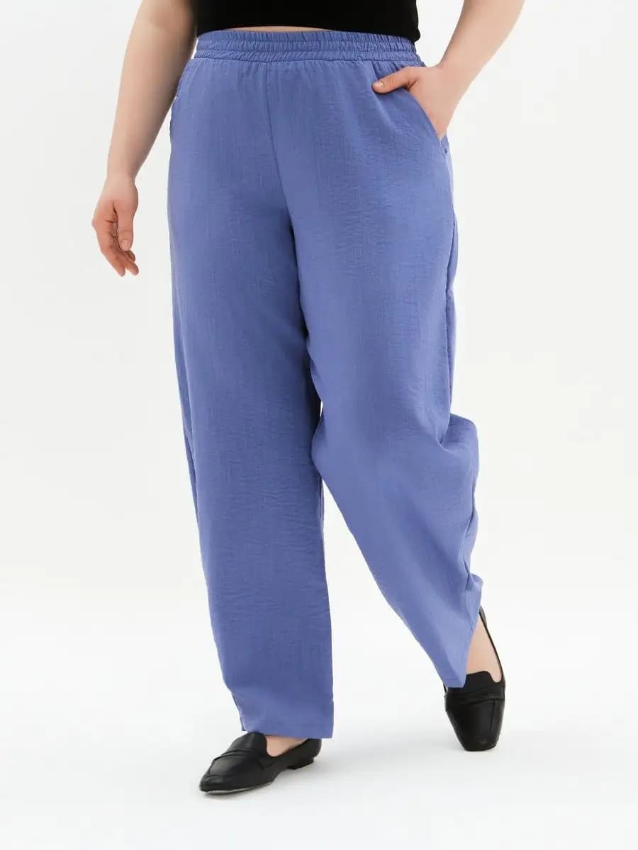 Брюки домашние на резинке больших размеров