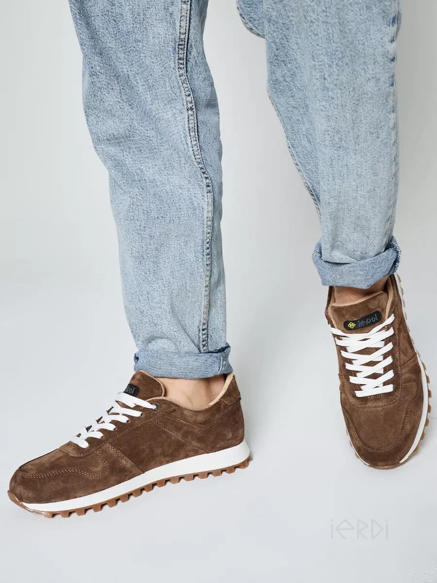 Кроссовки легкие натуральная замша - фото 1