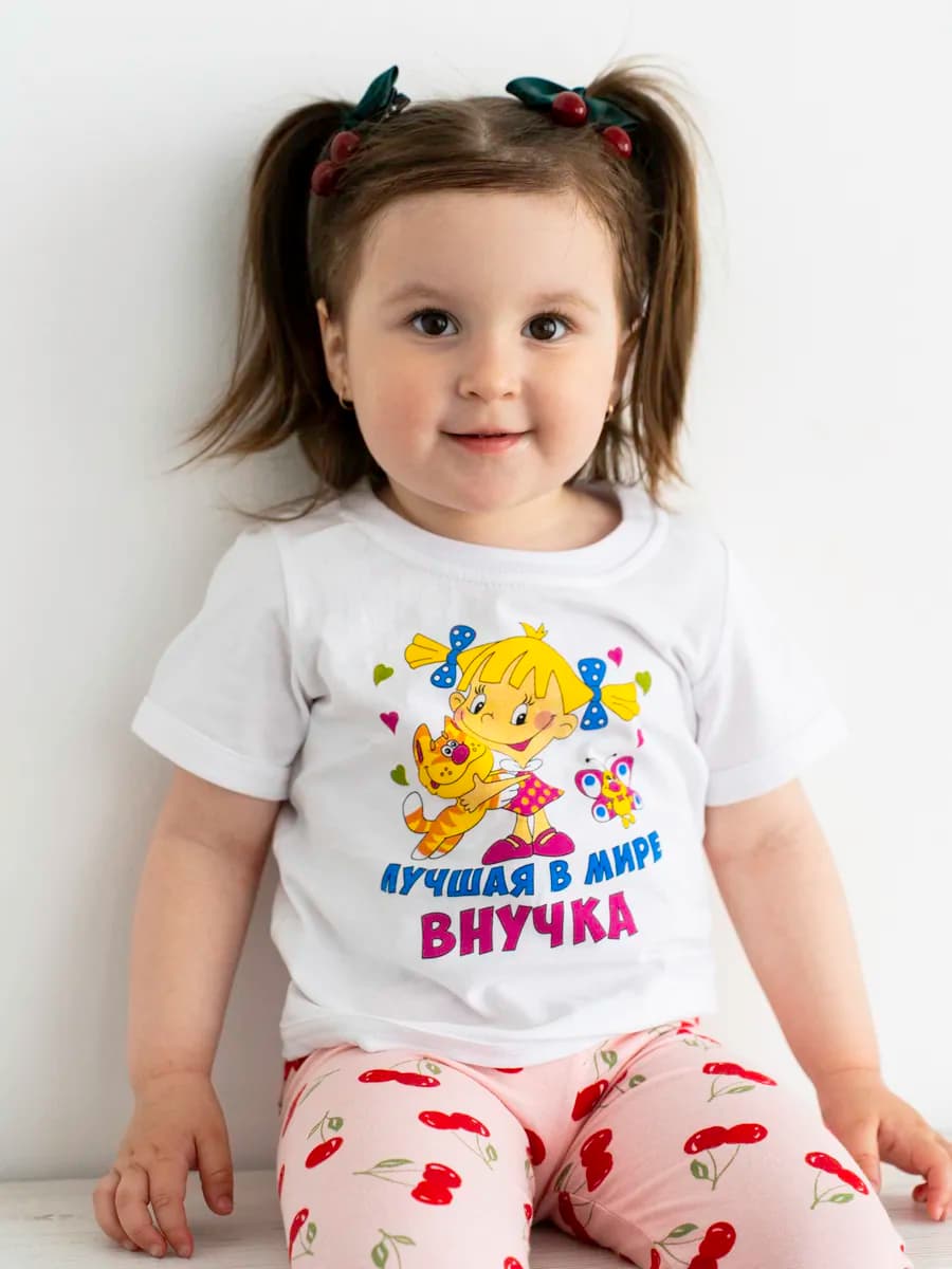 Футболка для новорожденных с ярким принтом